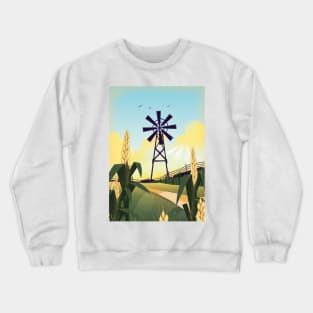 Rural Farmyard Crewneck Sweatshirt